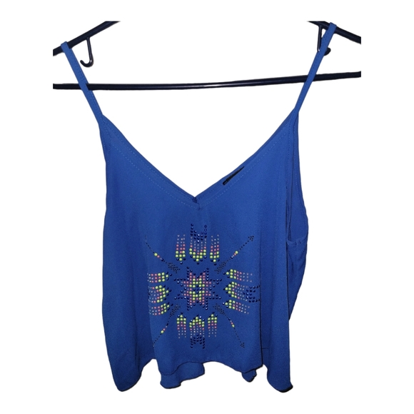 Cropped embellished tank top - Picture 1 of 2